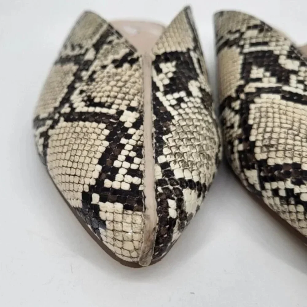 H by Halston Snakeskin Slides Mules size 8 - Picture 3 of 10